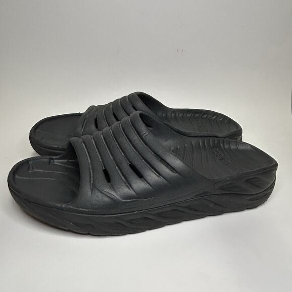 Hoka One One Ora Recovery Slide 2 Sandals Mens Size 12 Black Slip On Comfort main image 15